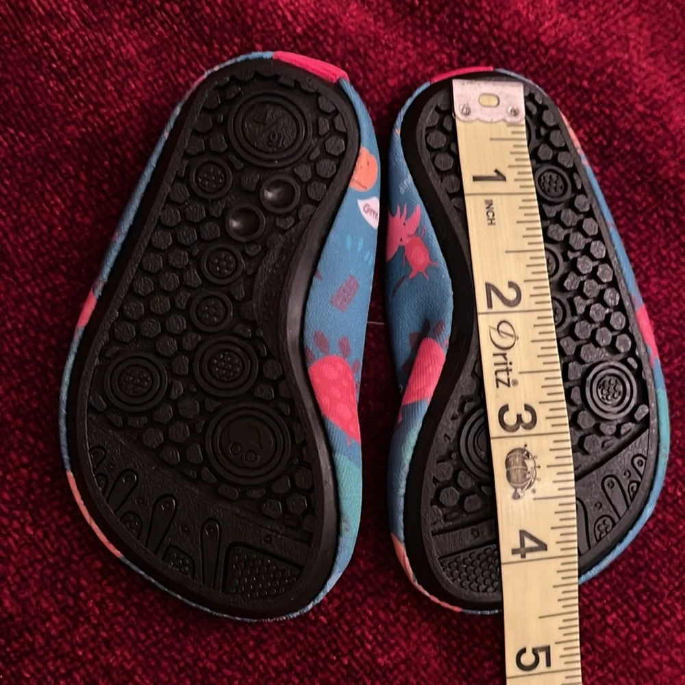 NEW 🦖Dino🦕 Print Baby Water Shoes | Size EU 16/17 (US 1–2), 0-6 months